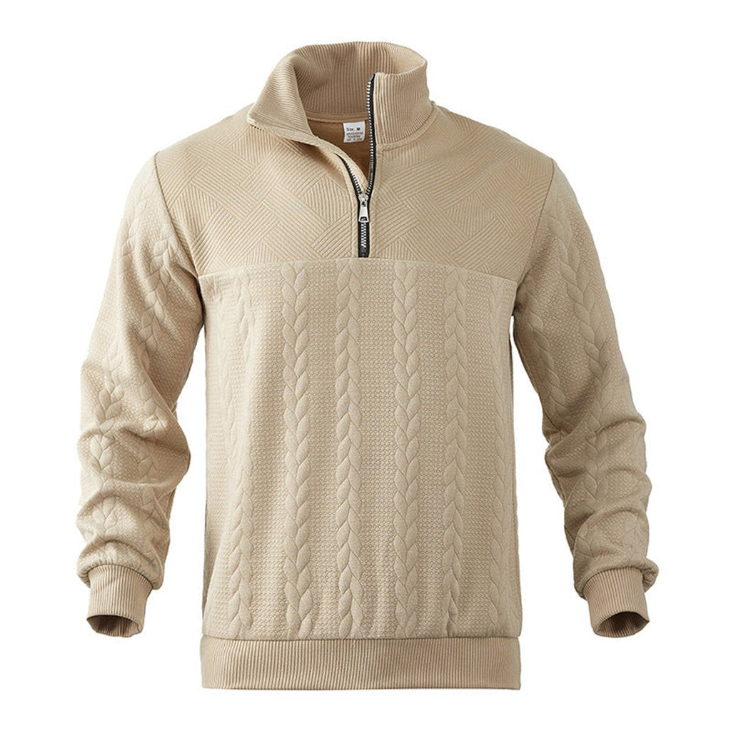 Oscar | Sophisticated Quarter Zip Mens Knit Jumper