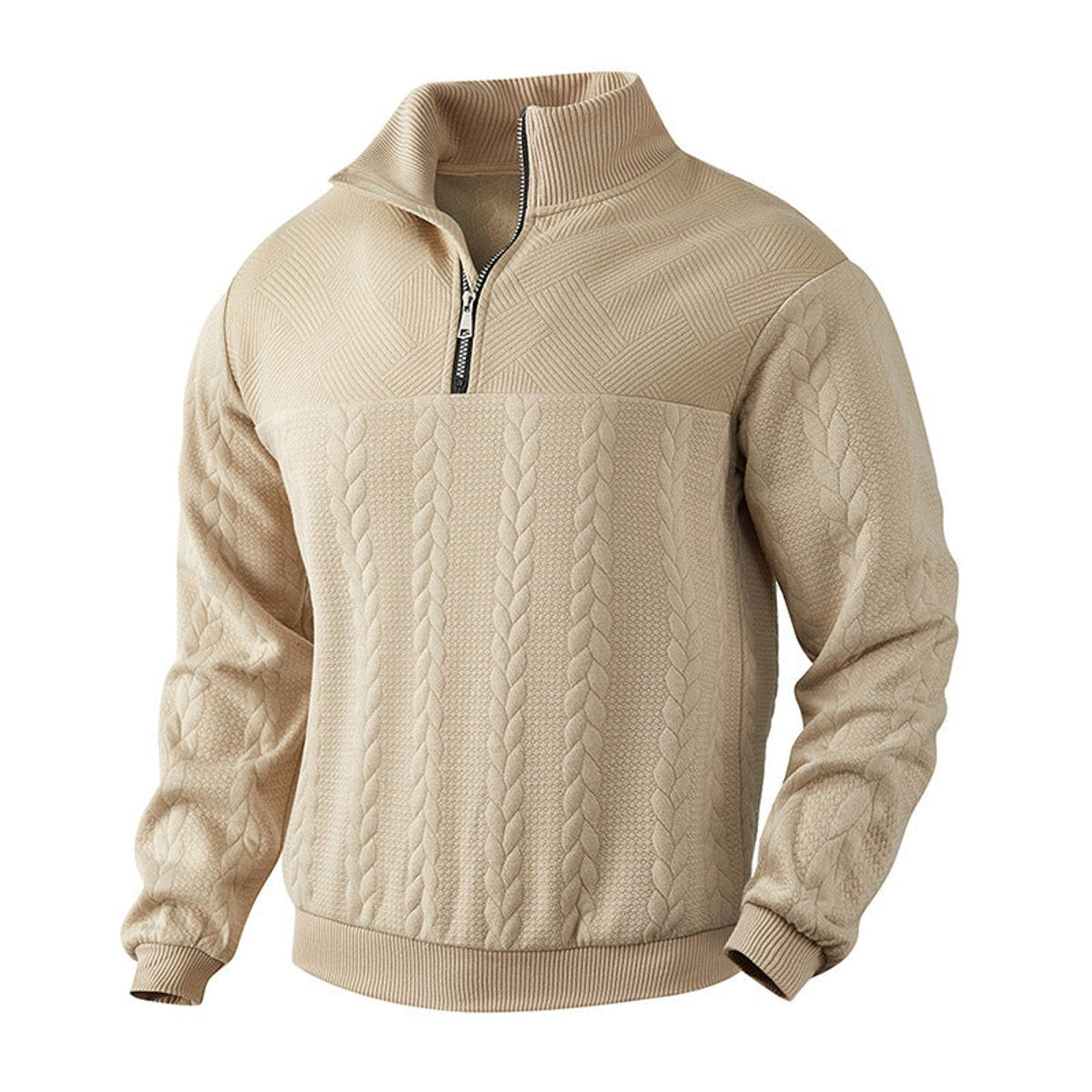 Oscar | Sophisticated Quarter Zip Mens Knit Jumper