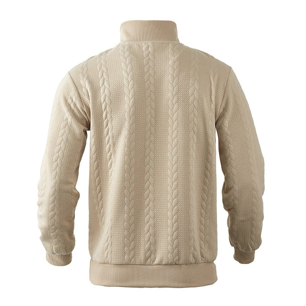 Oscar | Sophisticated Quarter Zip Mens Knit Jumper