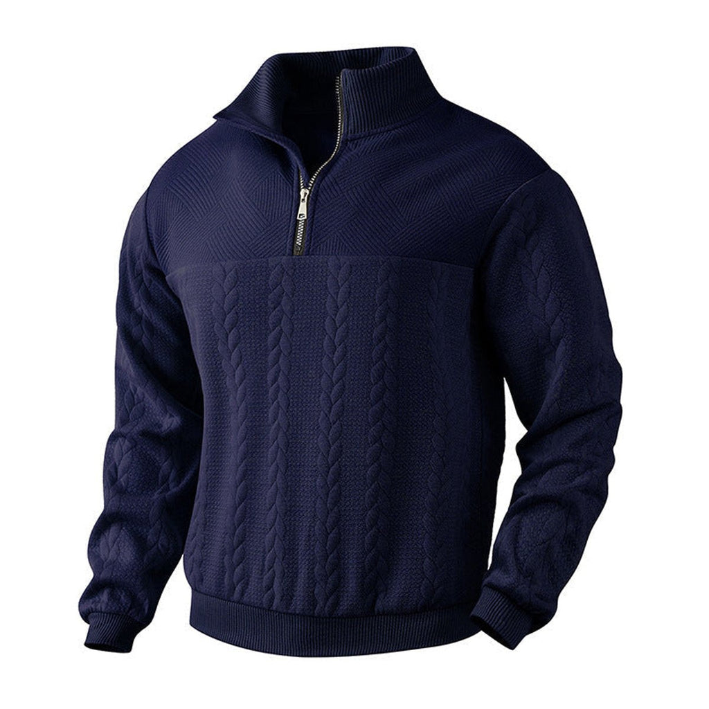 Oscar | Sophisticated Quarter Zip Mens Knit Jumper