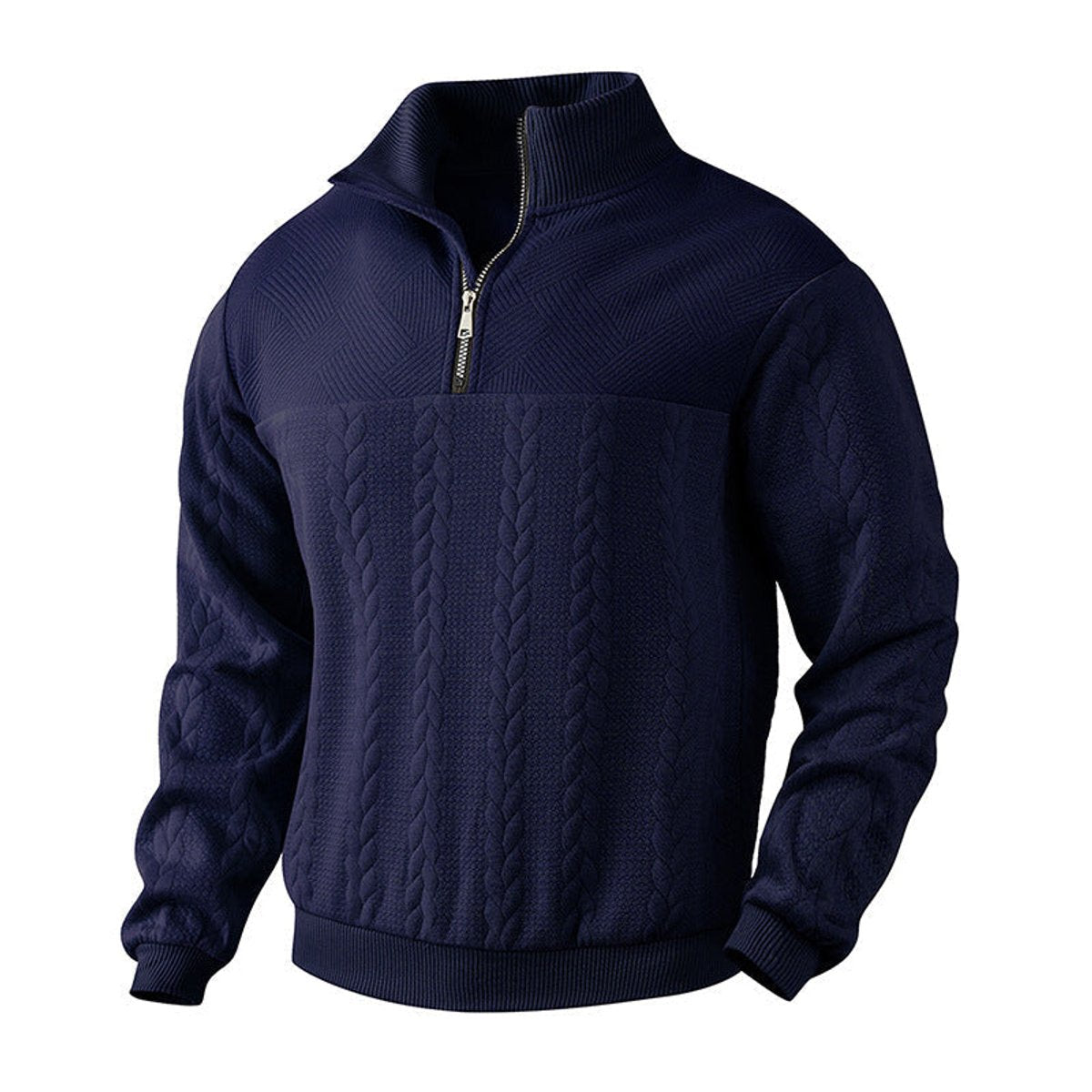 Oscar | Sophisticated Quarter Zip Mens Knit Jumper