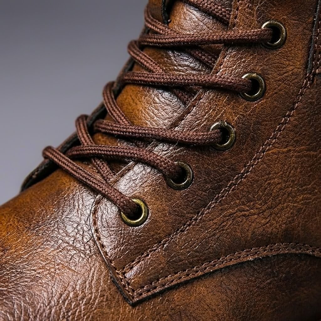 Oscar | Vintage Lace-Up Mens Boots with Buckles