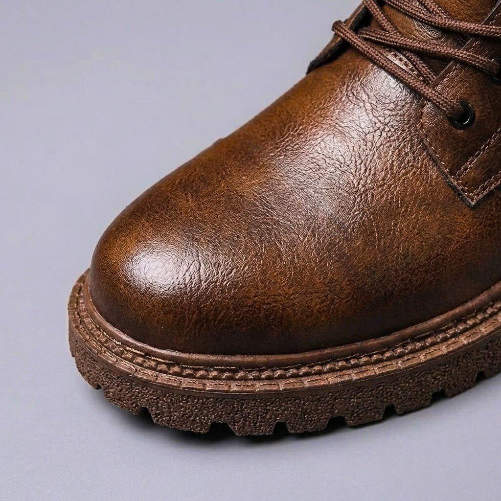 Oscar | Vintage Lace-Up Mens Boots with Buckles