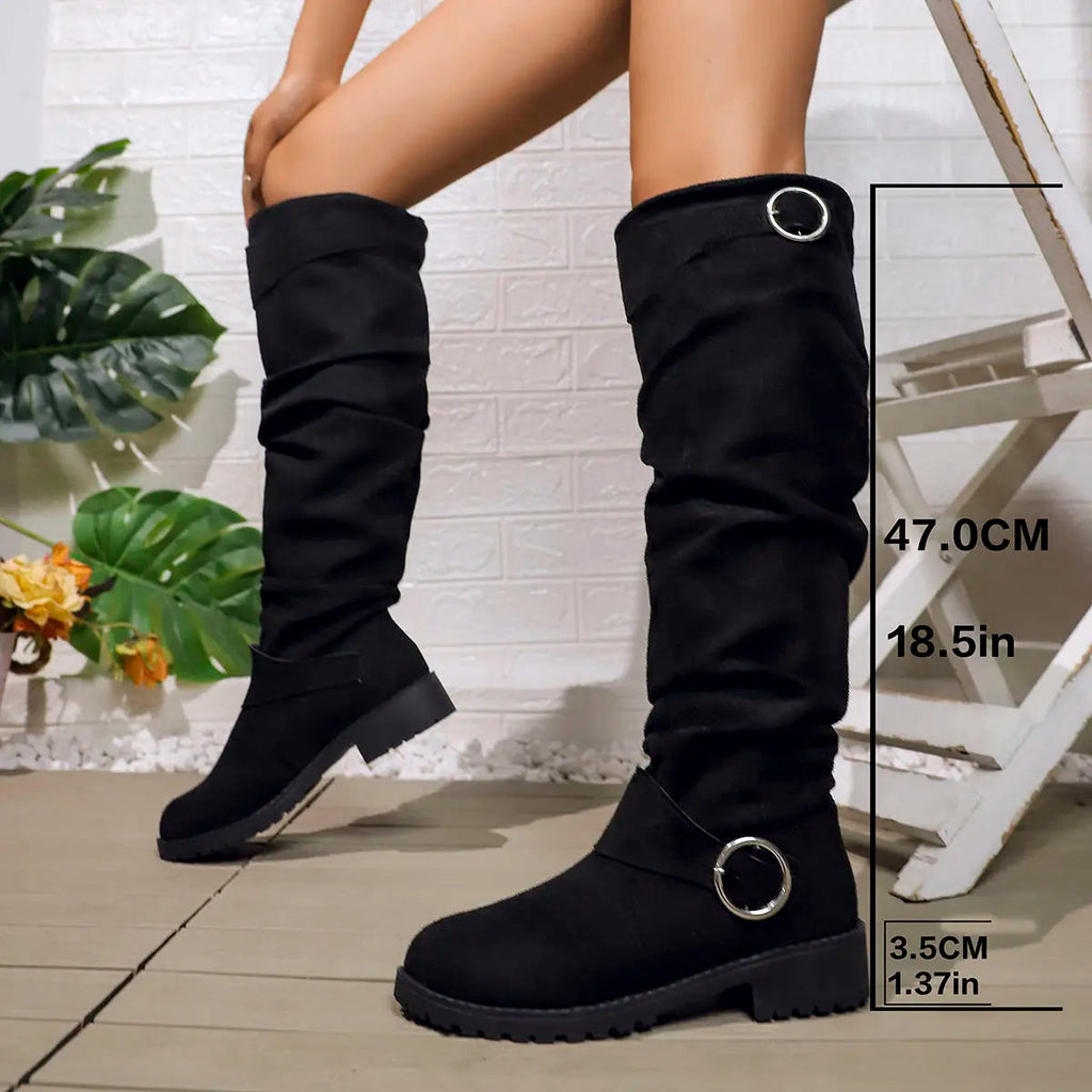 Ottilie | Elegant Slouchy Knee High Womens Boots