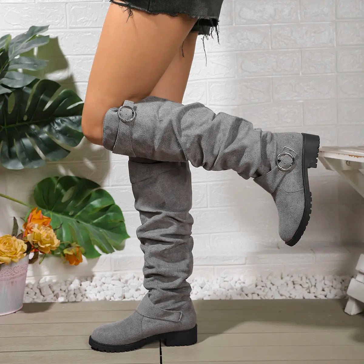 Ottilie | Elegant Slouchy Knee High Womens Boots