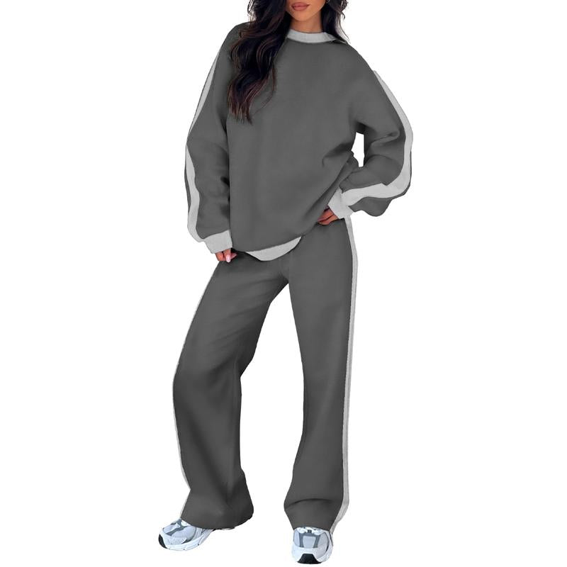 Ottilie | Stylish Contrast Stripe Loungewear Tracksuit Set