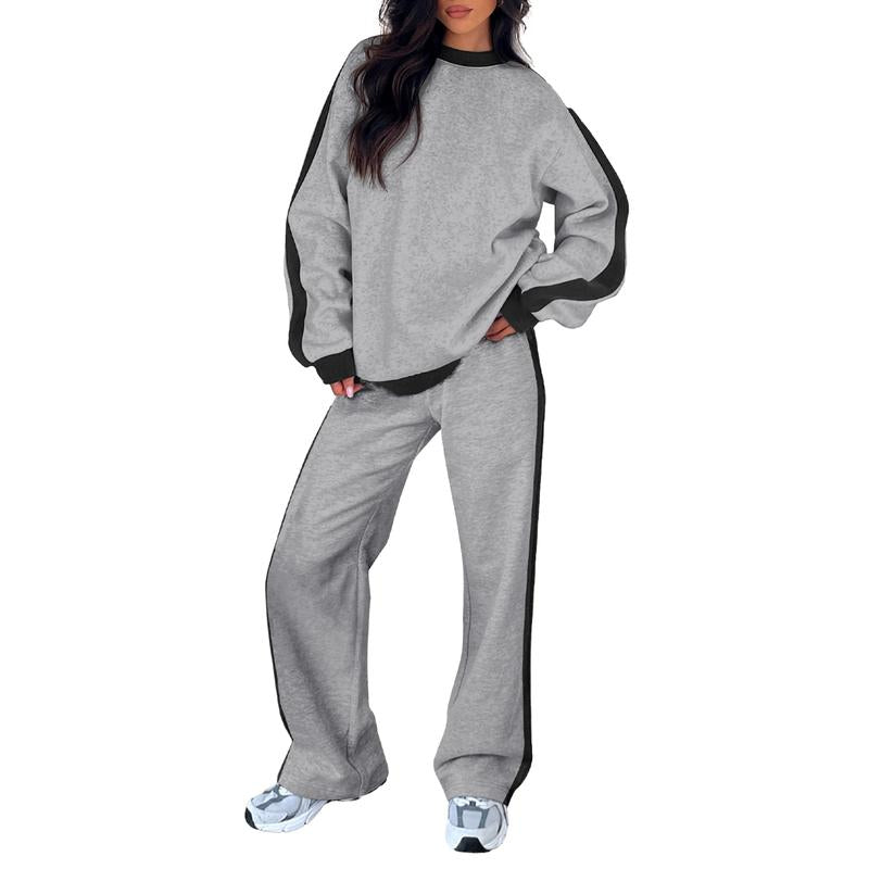Ottilie | Stylish Contrast Stripe Loungewear Tracksuit Set