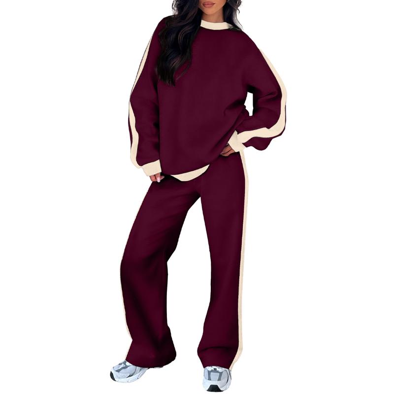 Ottilie | Stylish Contrast Stripe Loungewear Tracksuit Set