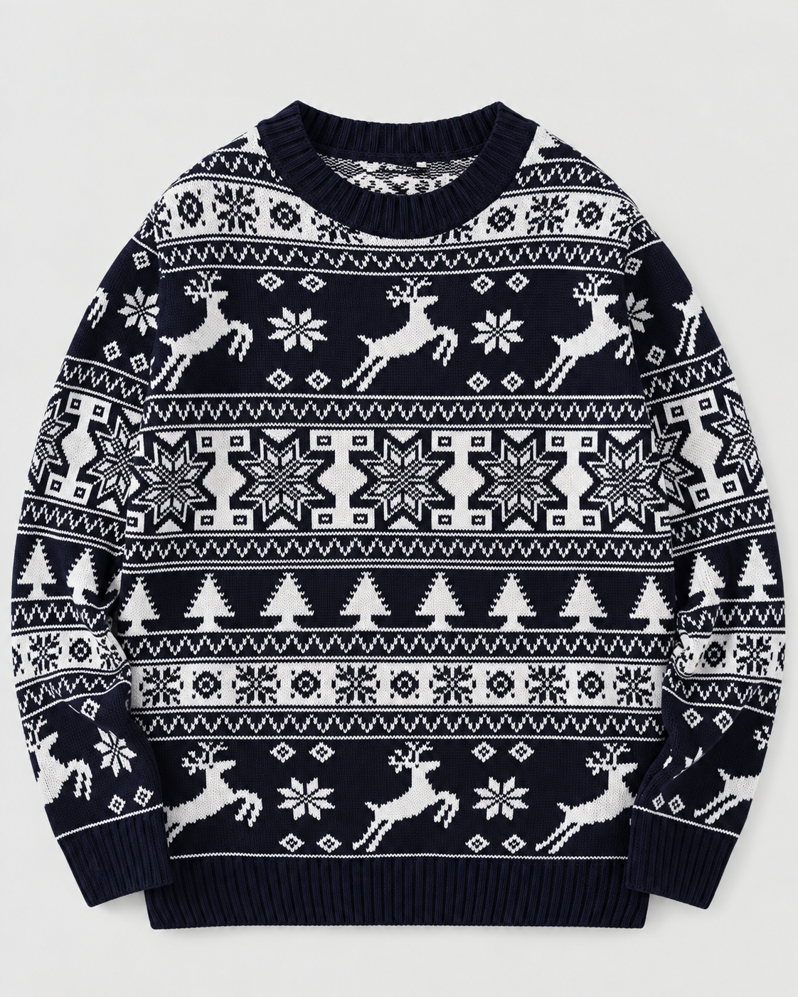 Penelope | Cosy Fair Isle Reindeer Ladies Xmas Jumpers