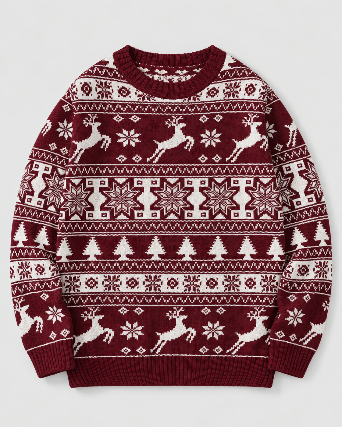 Penelope | Cosy Fair Isle Reindeer Ladies Xmas Jumpers