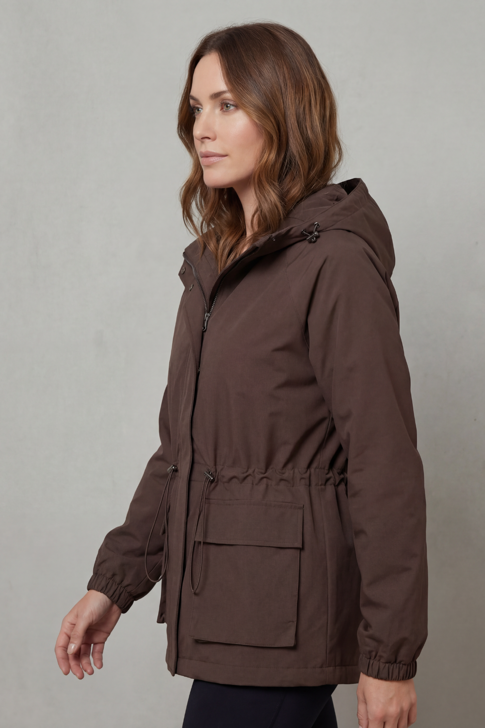 Penelope | Refined Hooded Utility Waterproof Jacket
