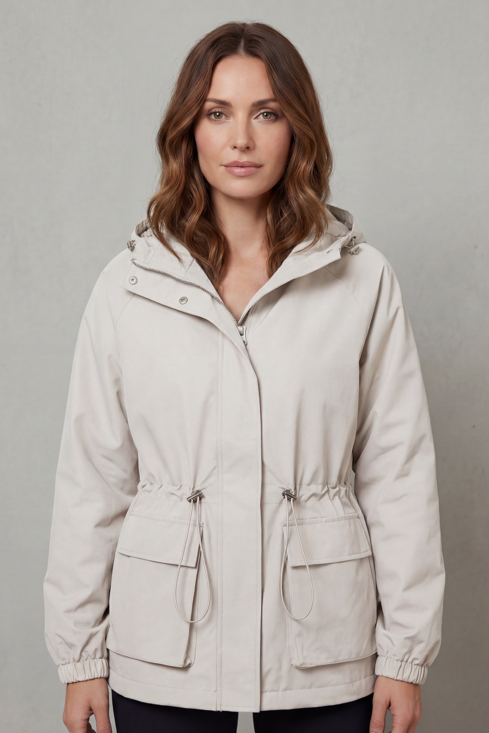 Penelope | Refined Hooded Utility Waterproof Jacket