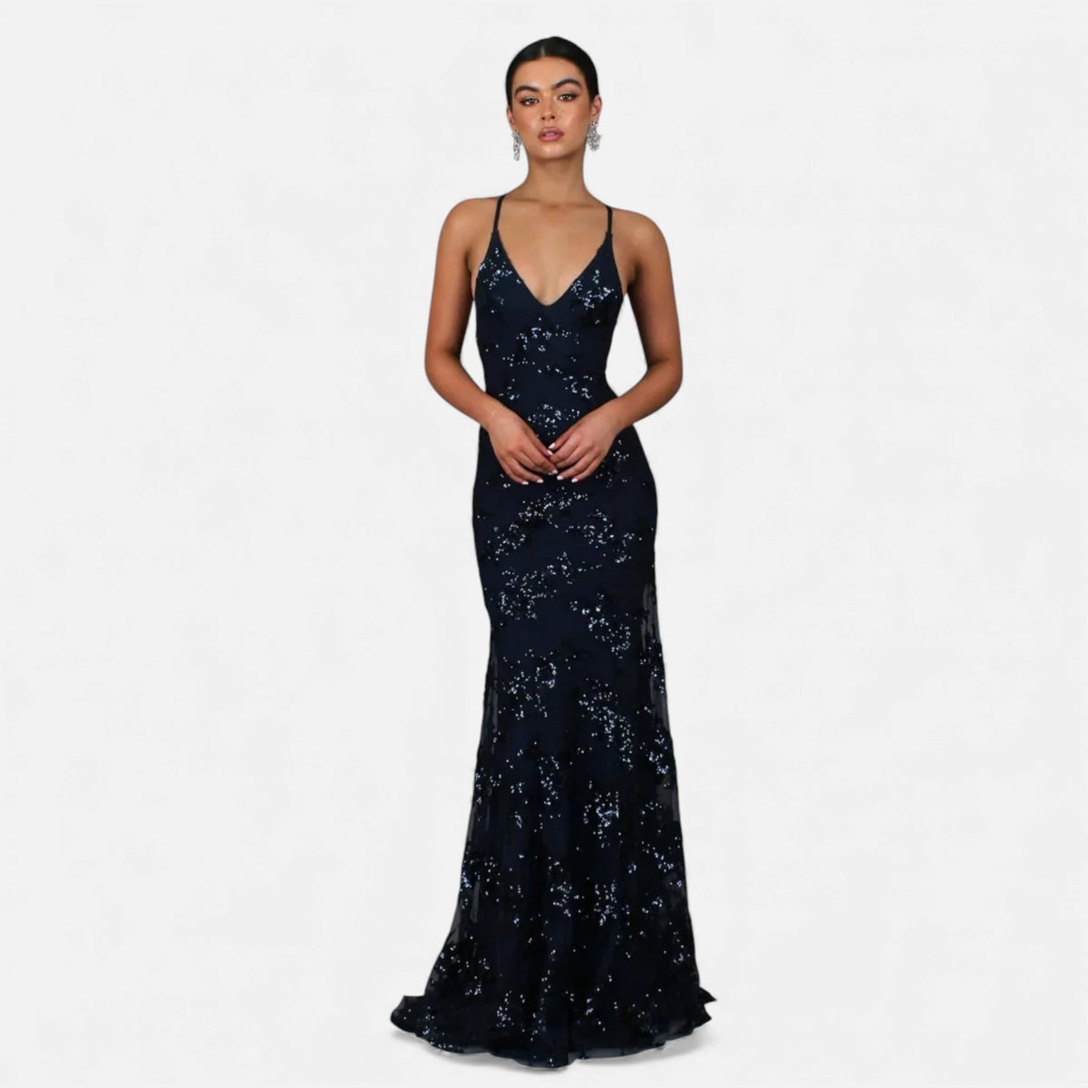 Penelope | Sophisticated Sequin Maxi Christmas Dress