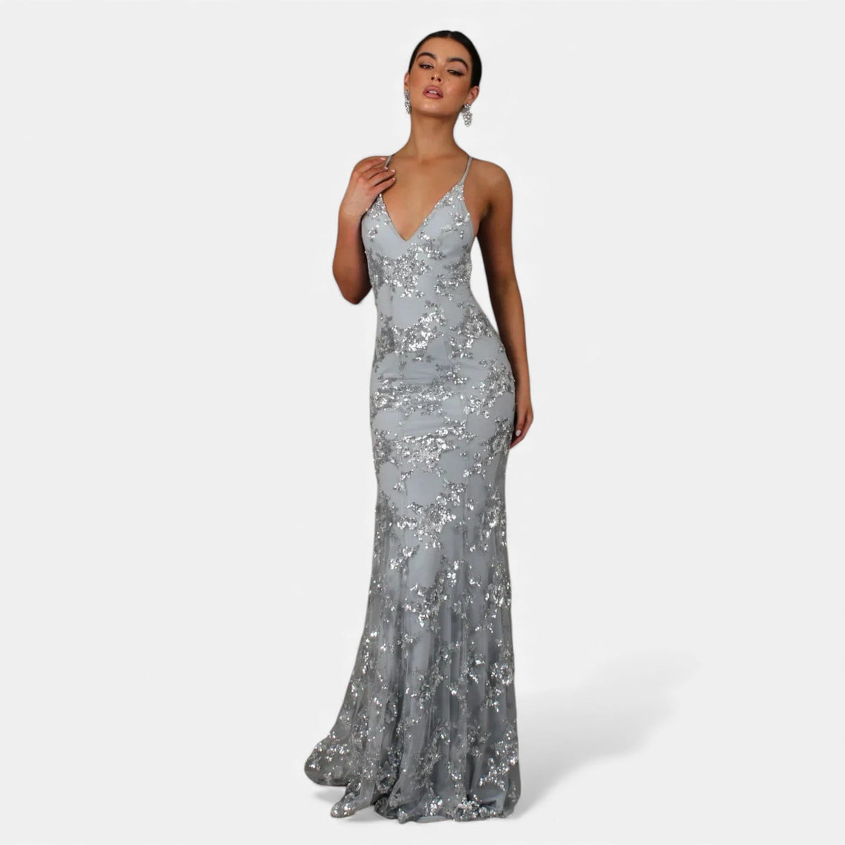 Penelope | Sophisticated Sequin Maxi Christmas Dress