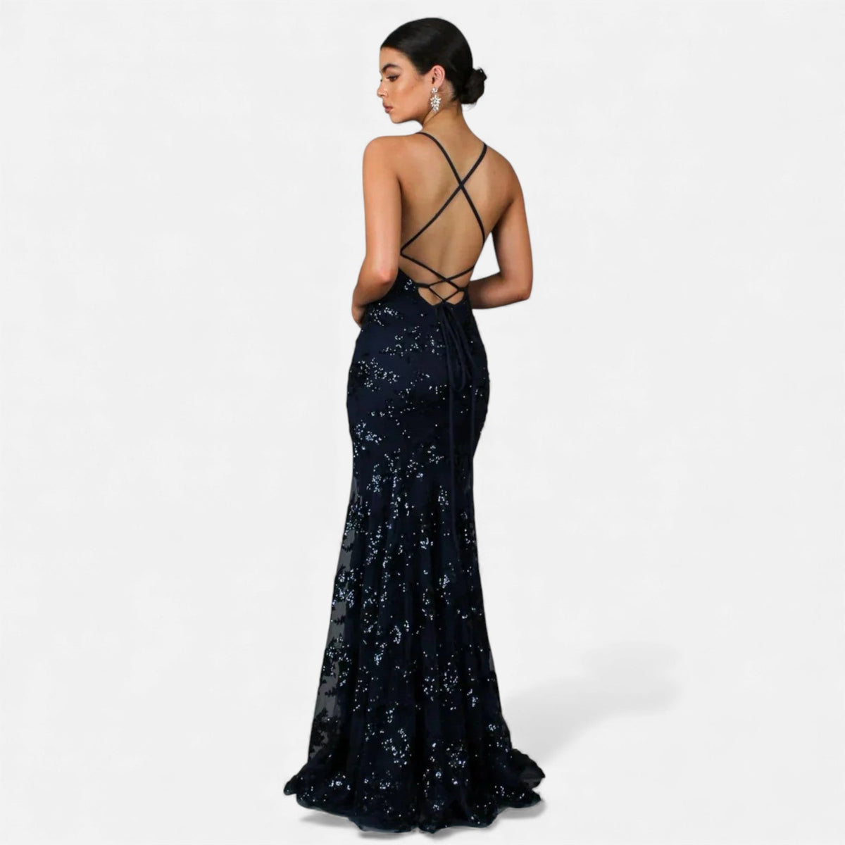 Penelope | Sophisticated Sequin Maxi Christmas Dress