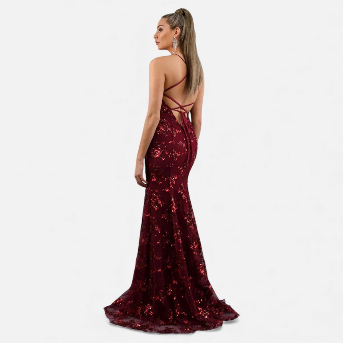 Penelope | Sophisticated Sequin Maxi Christmas Dress