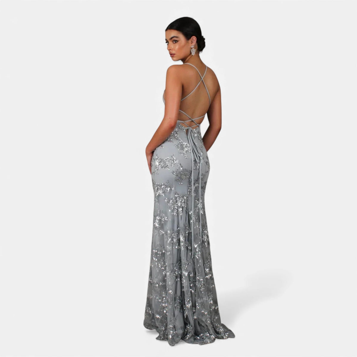 Penelope | Sophisticated Sequin Maxi Christmas Dress