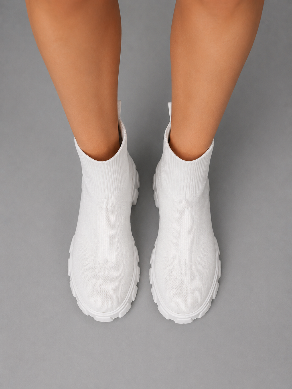 Phoebe | Elegant Wide Fit Boots with Chunky Sock Sole