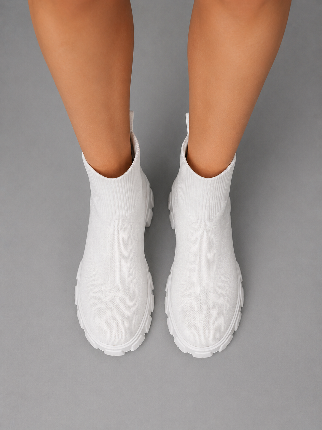 Phoebe | Elegant Wide Fit Boots with Chunky Sock Sole