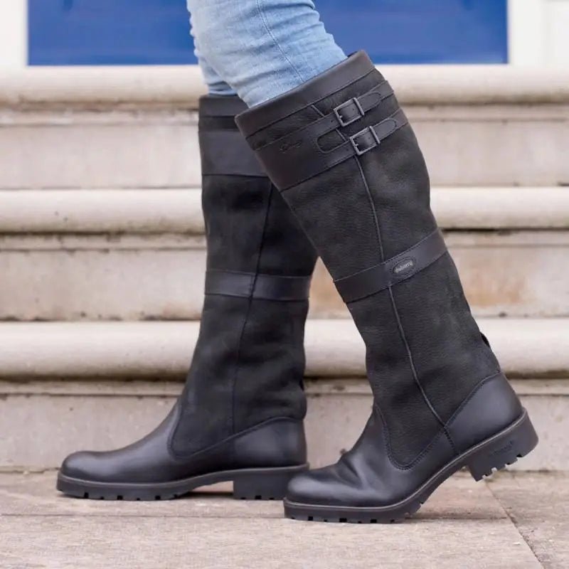 Poppy | Cosy Country Buckle Knee High Boots
