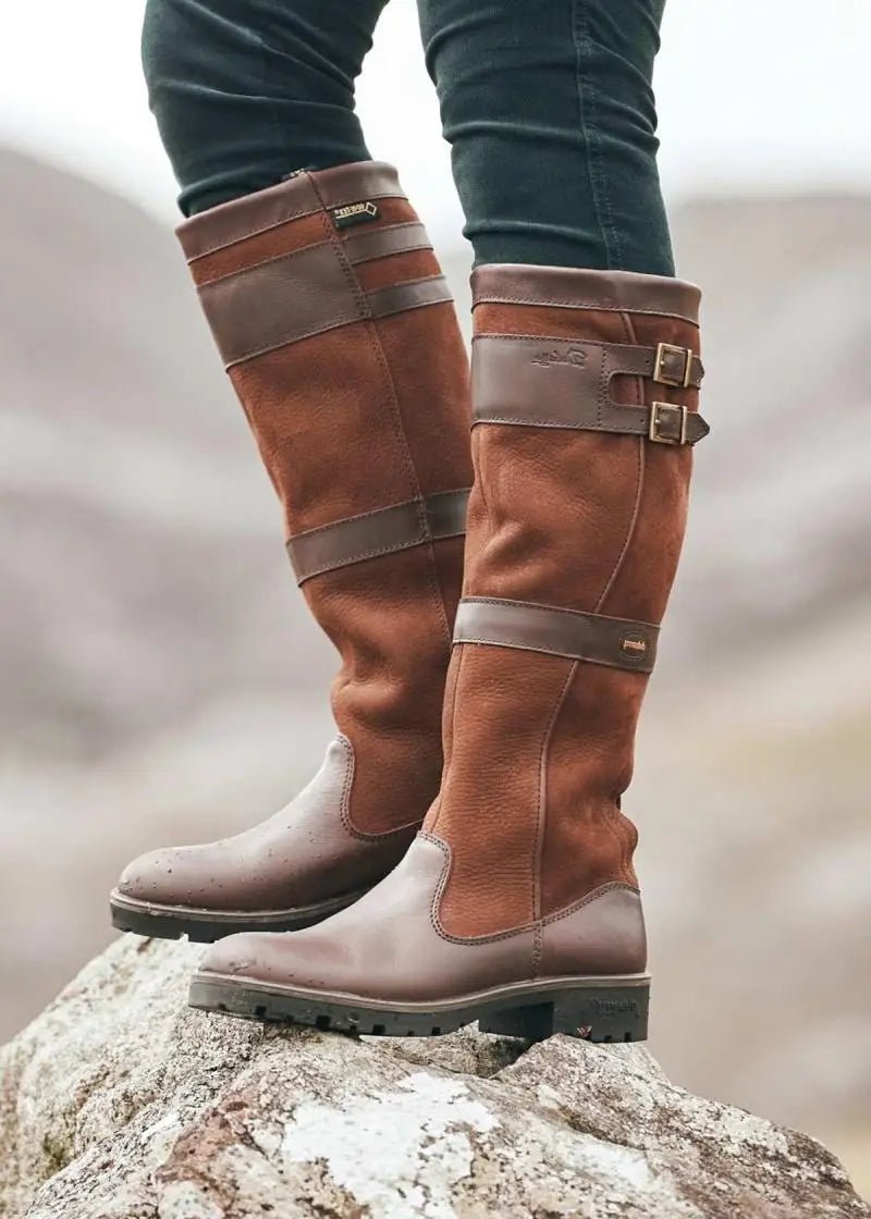 Poppy | Cosy Country Buckle Knee High Boots