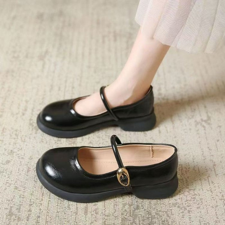 Poppy | Stylish Buckle Strap Mary Jane Flats