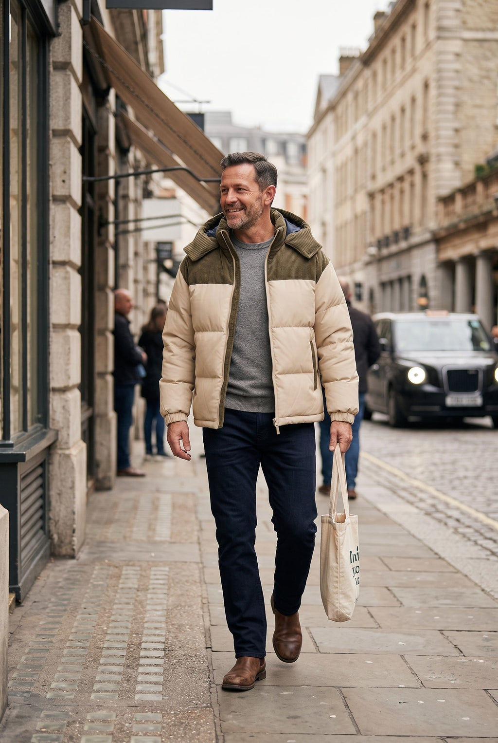 Ralph | Chic Hooded Colour-Block Puffer Jacket