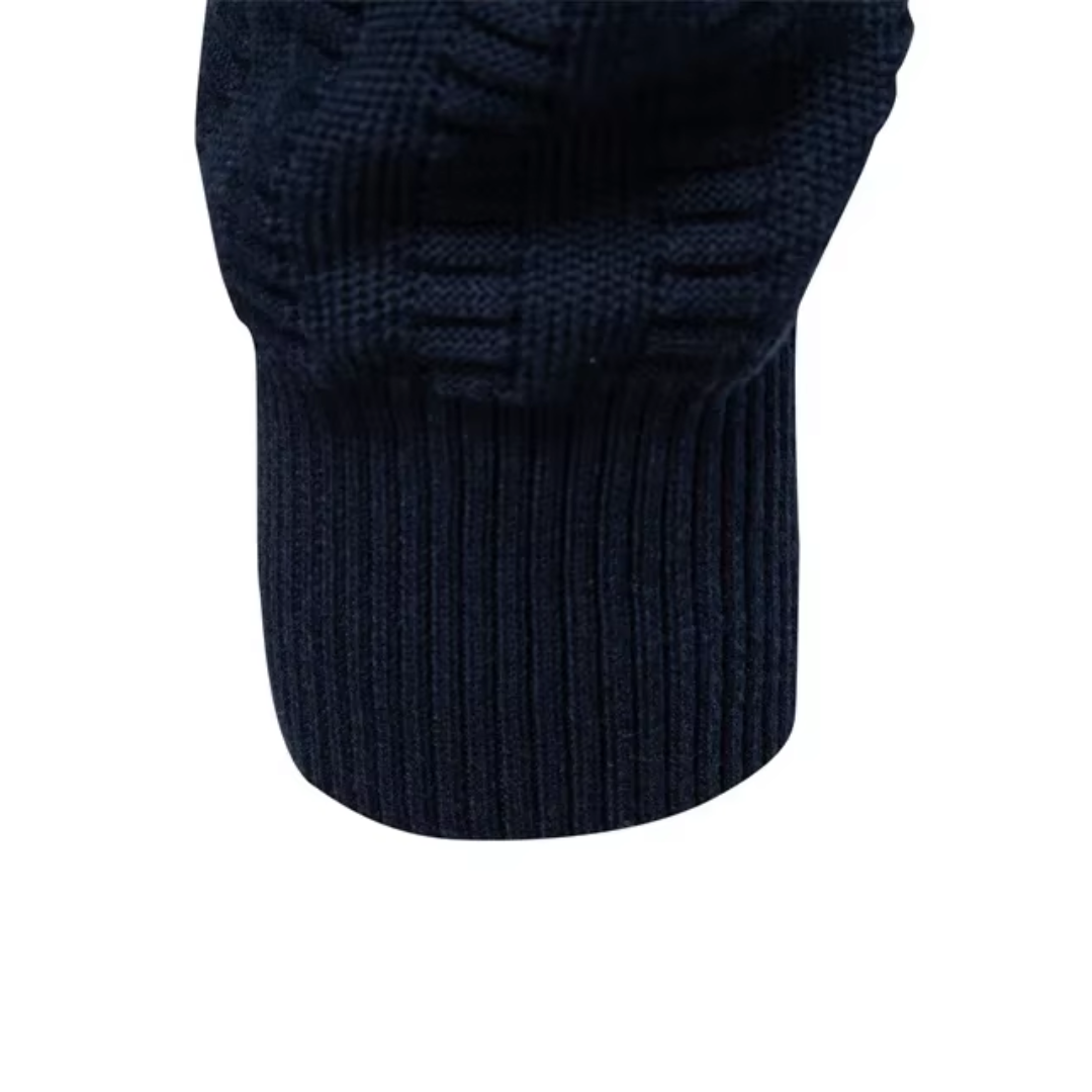 Ralph | Cosy Ribbed Quarter Zip Mens Knit Jumper