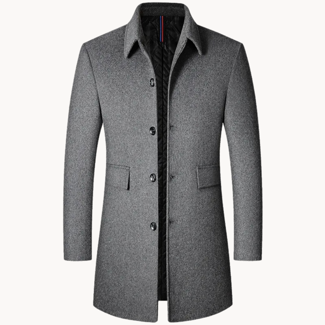 Ralph | Cosy Tailored Single-Breasted Mens Overcoat