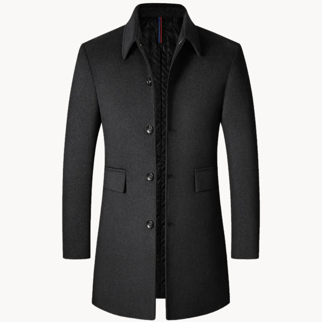 Ralph | Cosy Tailored Single-Breasted Mens Overcoat