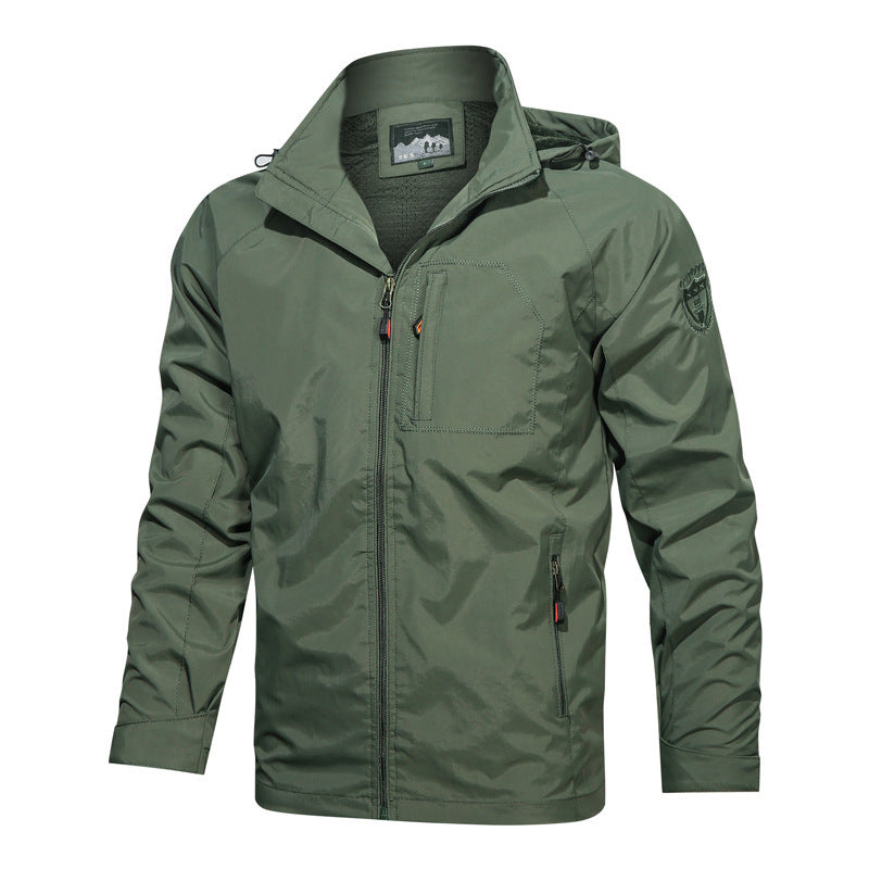 Ralph | Graceful Hooded Waterproof Jacket with Zip Pockets