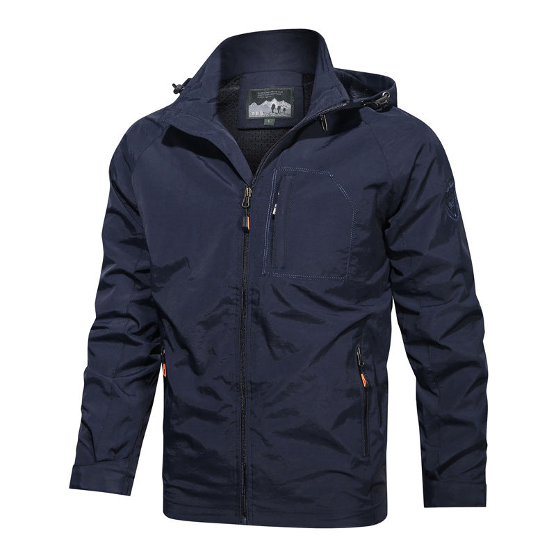 Ralph | Graceful Hooded Waterproof Jacket with Zip Pockets