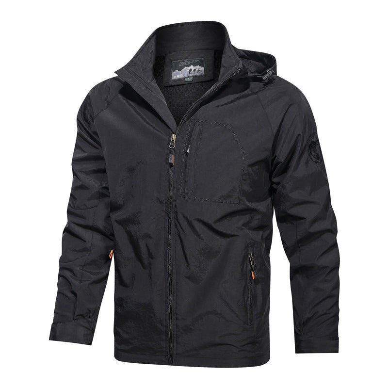 Ralph | Graceful Hooded Waterproof Jacket with Zip Pockets