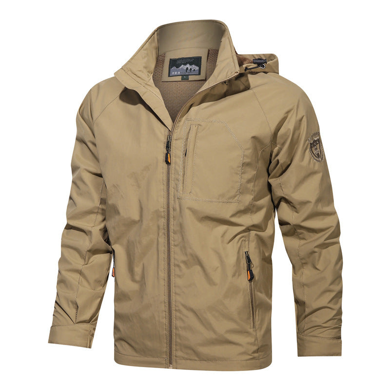 Ralph | Graceful Hooded Waterproof Jacket with Zip Pockets