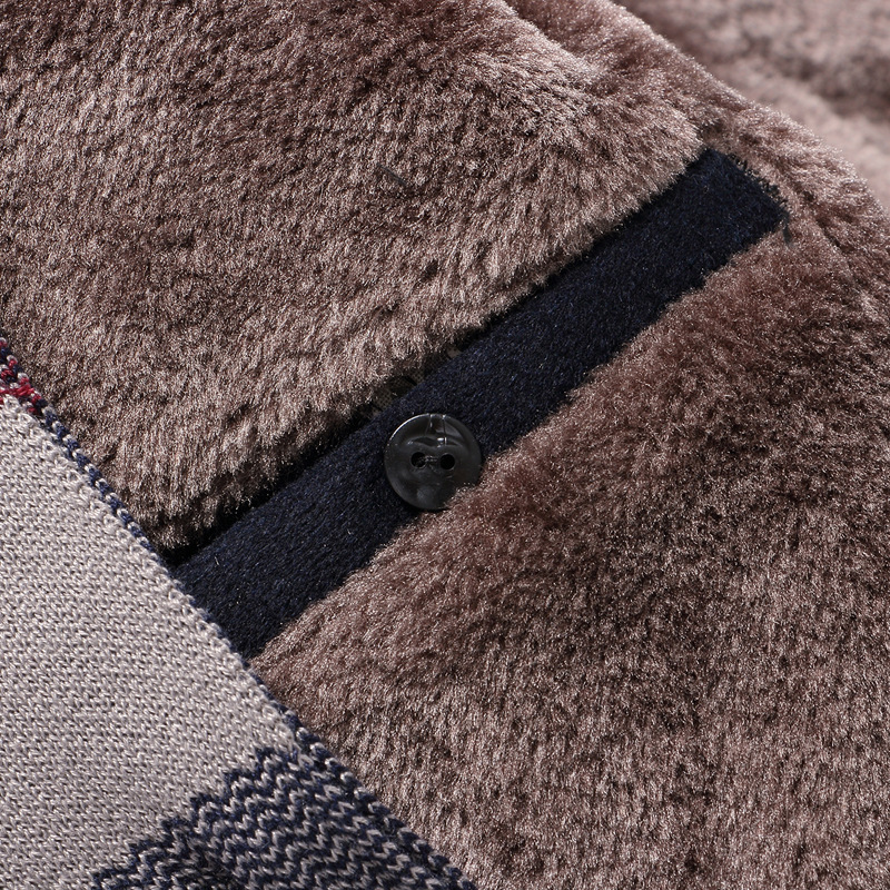 Ralph | Relaxed Longline Wool Coat with Checked Lapel Collar