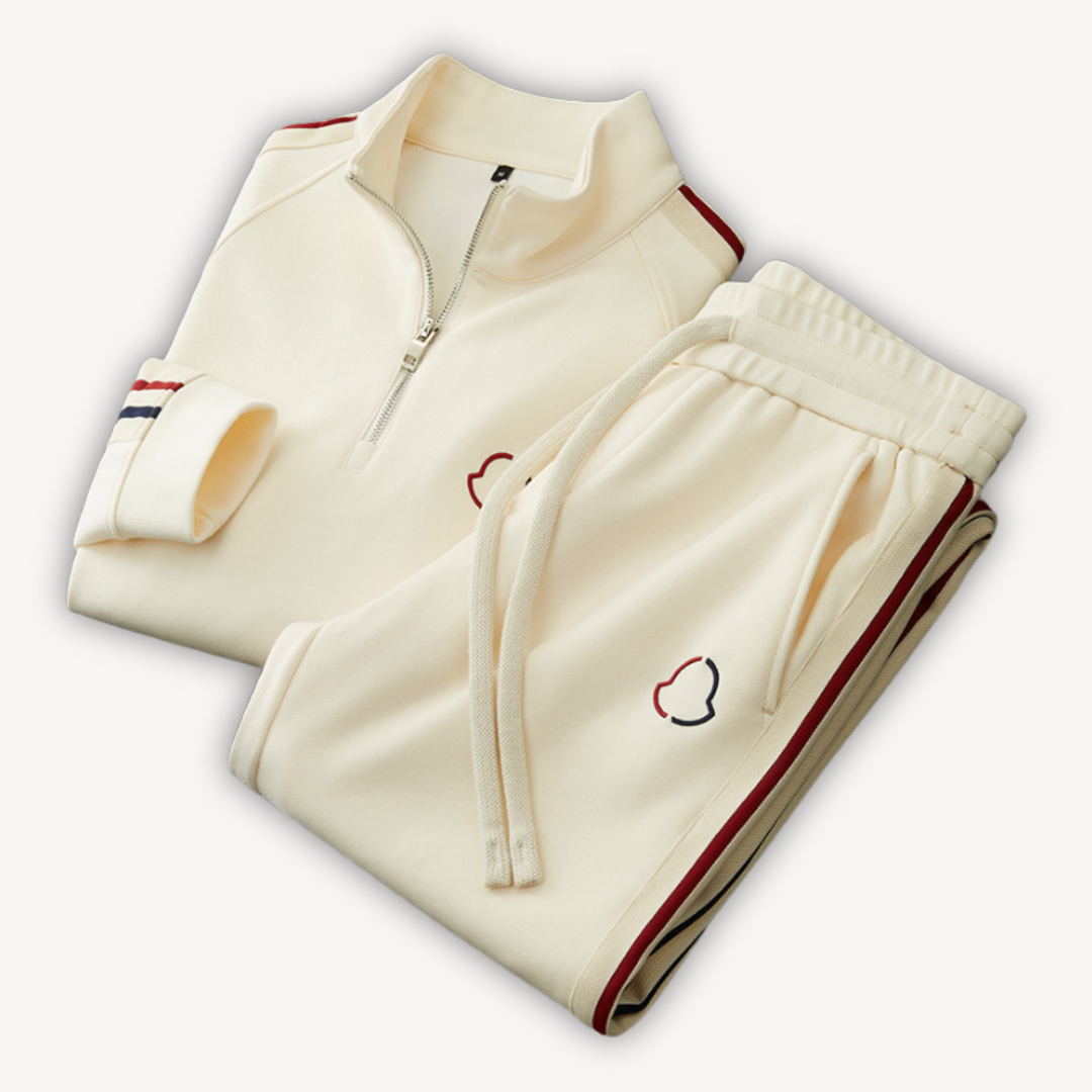 Ralph | Sophisticated Zip-Up Tracksuit Set with Striped Detail