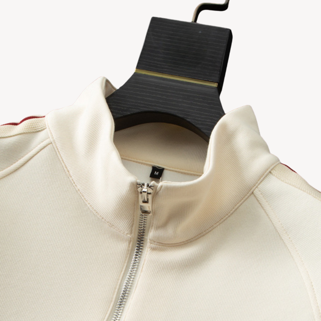 Ralph | Sophisticated Zip-Up Tracksuit Set with Striped Detail