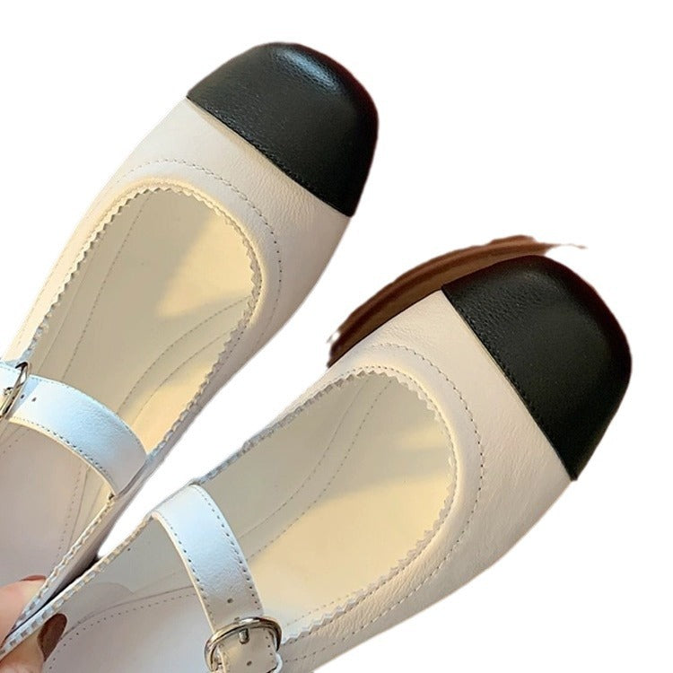 Raya | Effortless Two-Tone Platform Mary Jane Heels