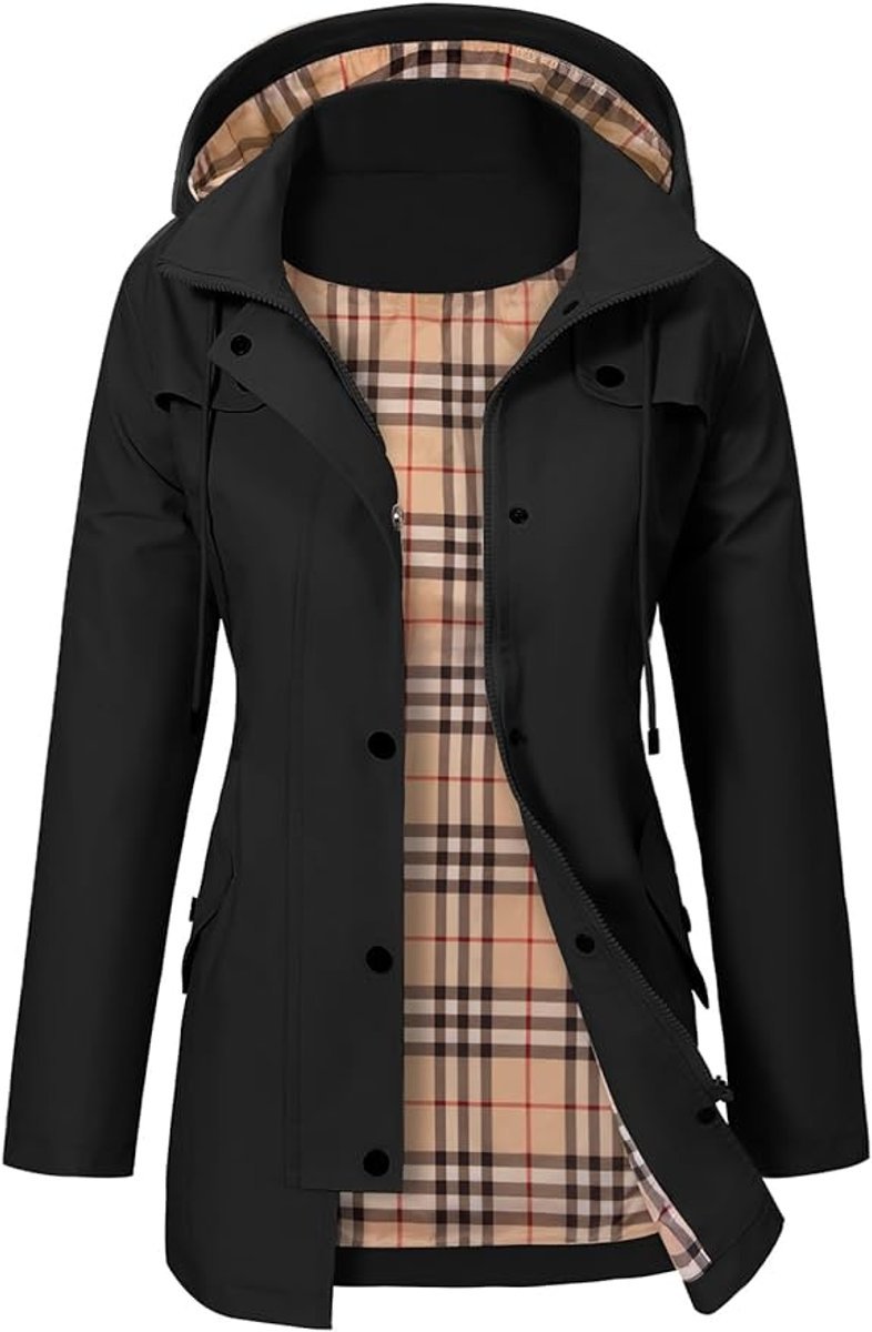 Raya | Graceful Hooded Waterproof Jacket with Adjustable Waist