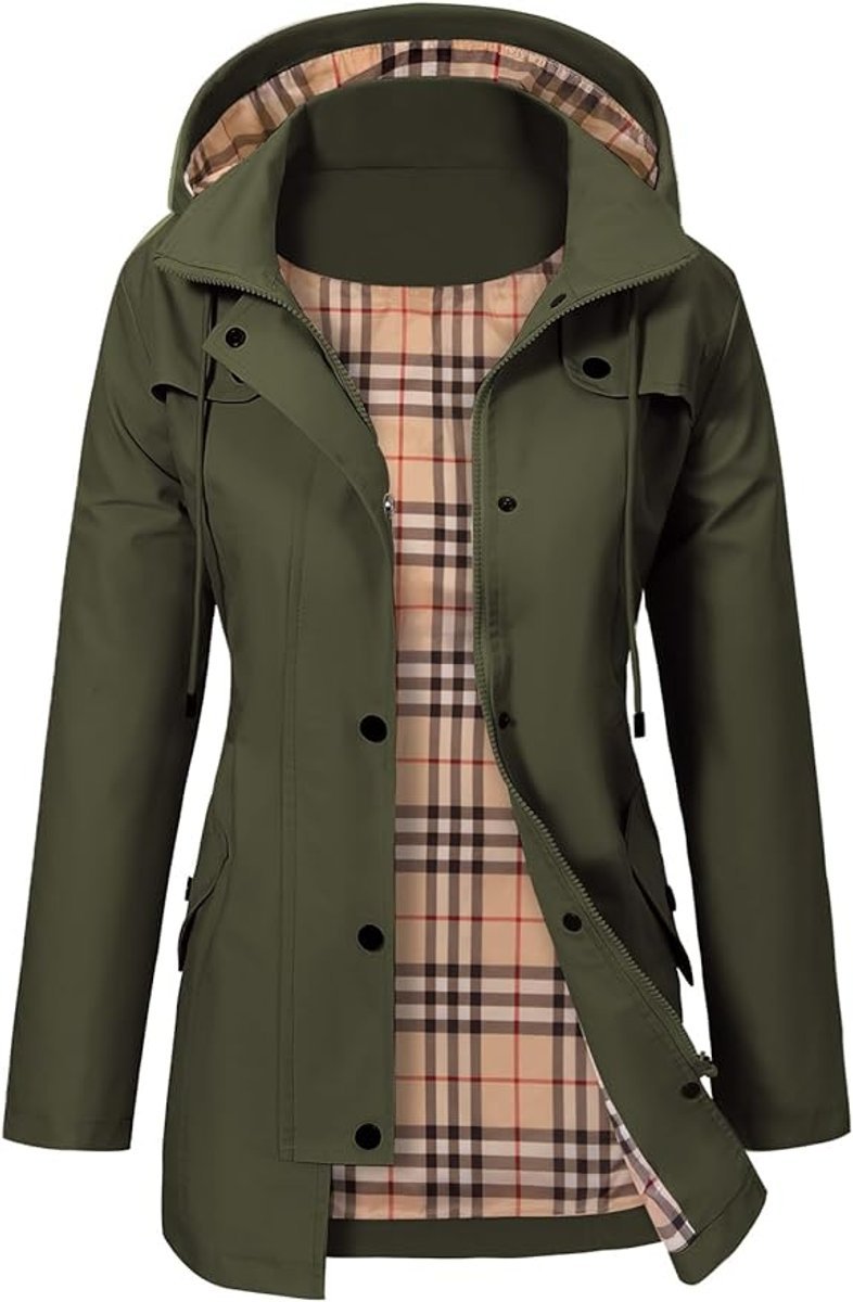 Raya | Graceful Hooded Waterproof Jacket with Adjustable Waist