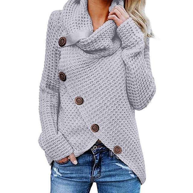 Raya | Relaxed Cowl Neck Womens Knit Jumper