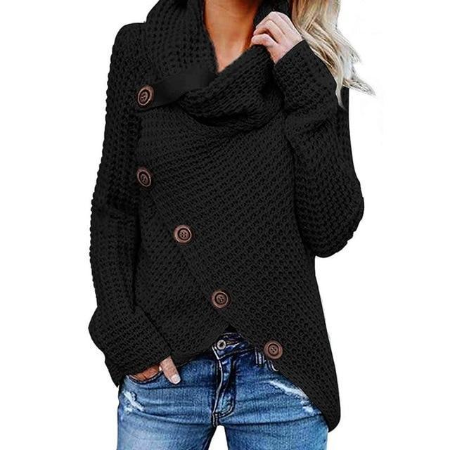 Raya | Relaxed Cowl Neck Womens Knit Jumper