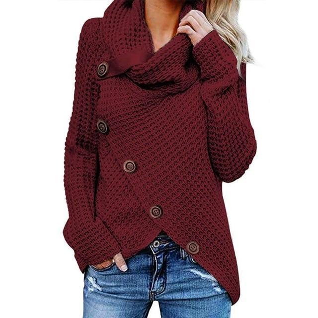 Raya | Relaxed Cowl Neck Womens Knit Jumper