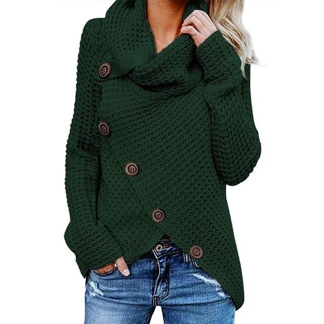 Raya | Relaxed Cowl Neck Womens Knit Jumper