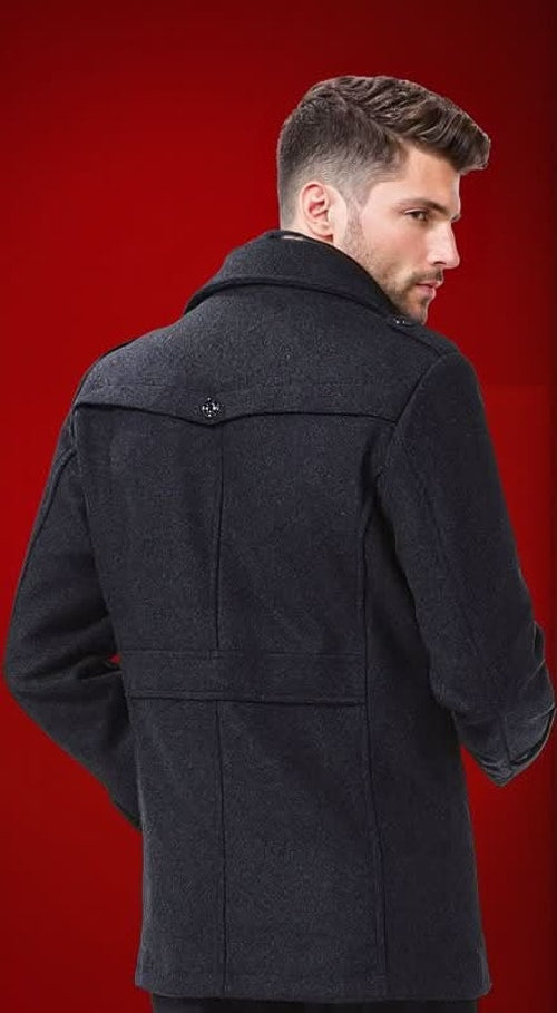 Reggie | Stylish Tailored Mens Coats with Double Collar Finish