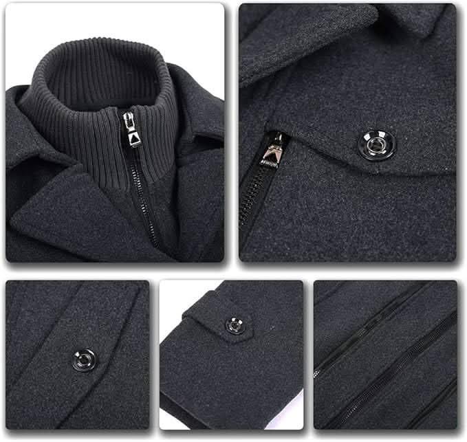 Reggie | Stylish Tailored Mens Coats with Double Collar Finish