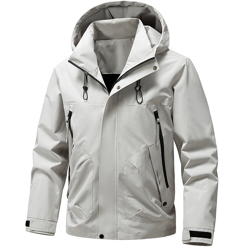 Reuben | Chic Hooded Waterproof Jacket with Zip Pockets