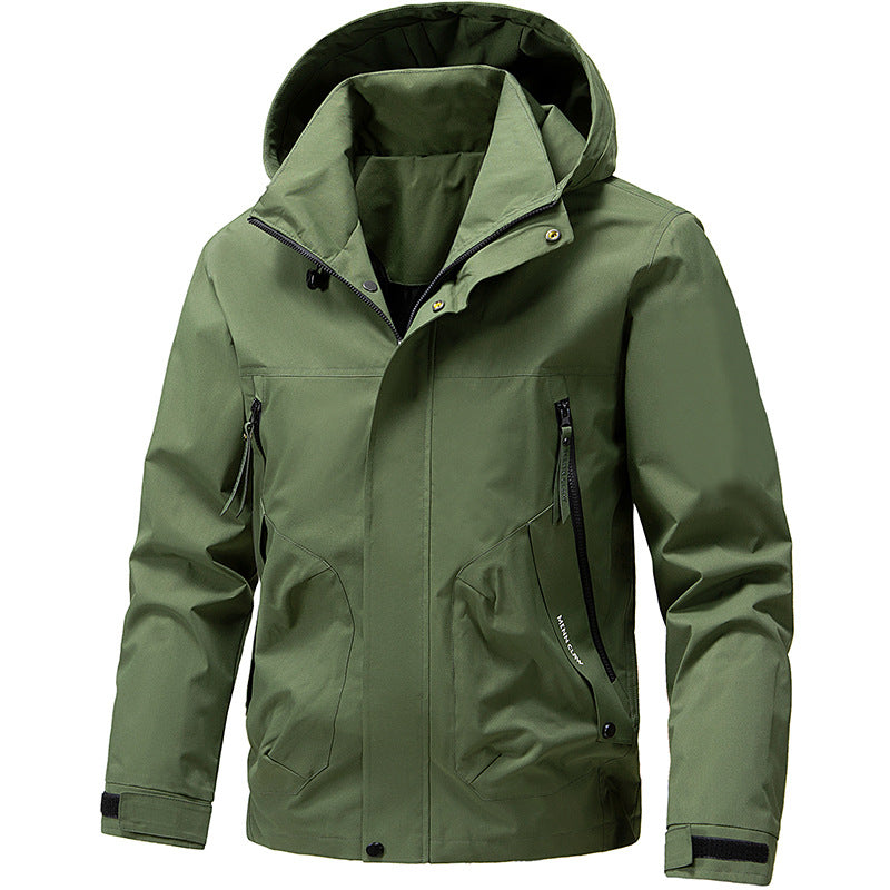 Reuben | Chic Hooded Waterproof Jacket with Zip Pockets