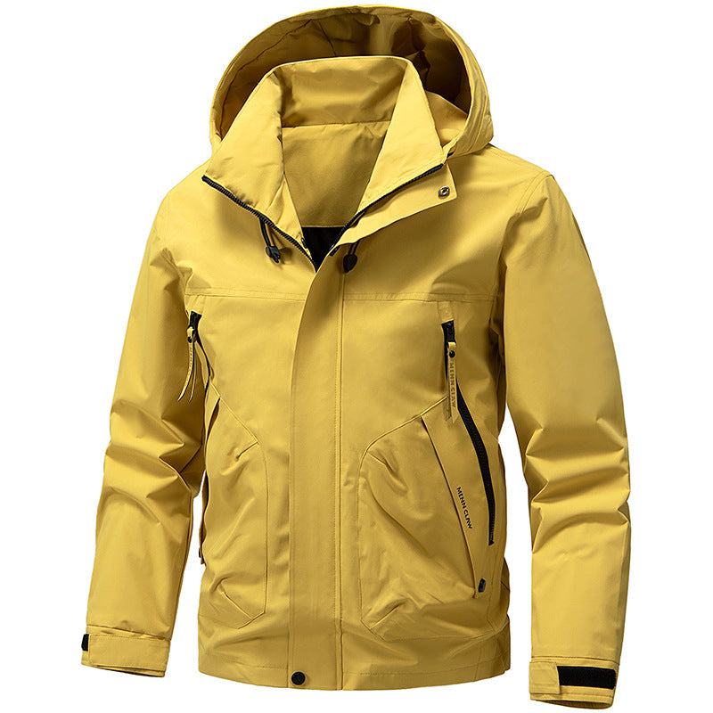 Reuben | Chic Hooded Waterproof Jacket with Zip Pockets