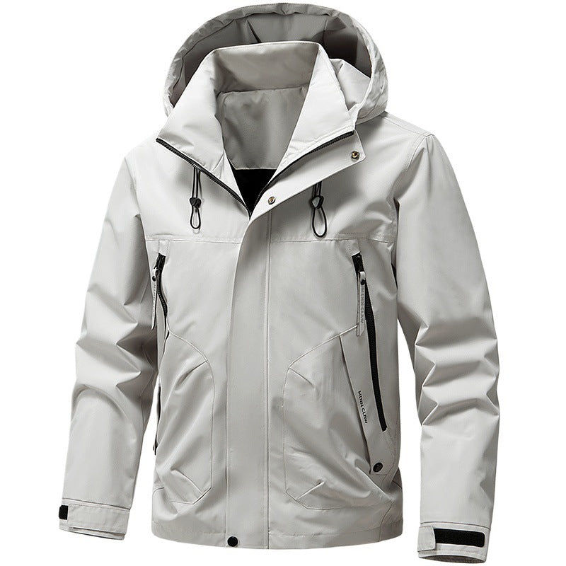 Reuben | Chic Hooded Waterproof Jacket with Zip Pockets